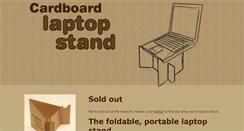 Desktop Screenshot of cardboardlaptopstand.com