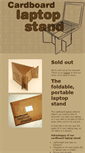 Mobile Screenshot of cardboardlaptopstand.com